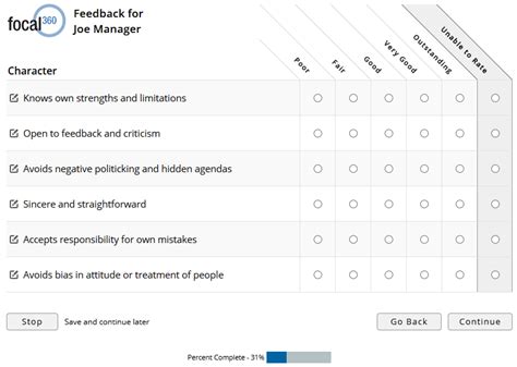 360 evaluation questions